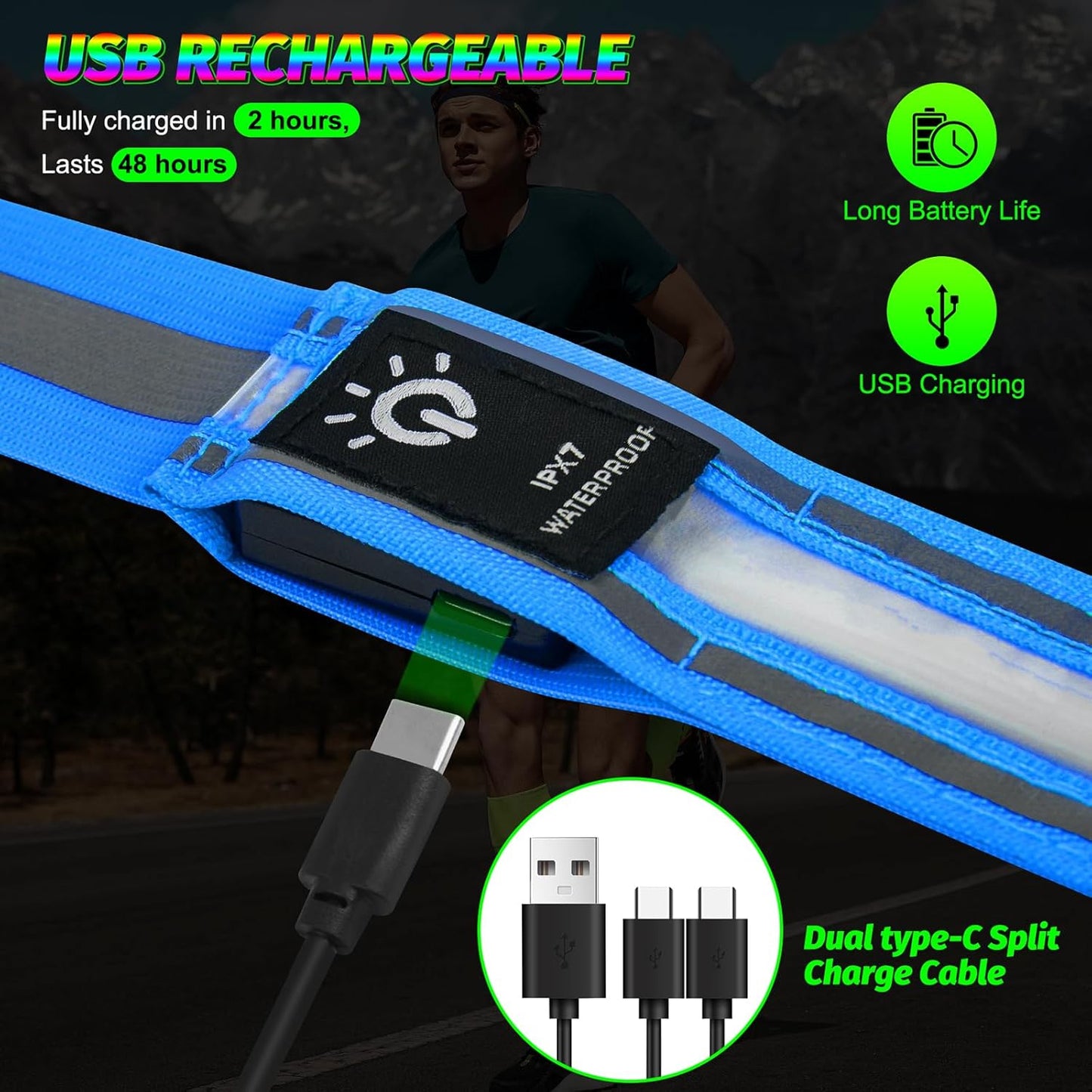 High-Visibility Reflective Running Belt