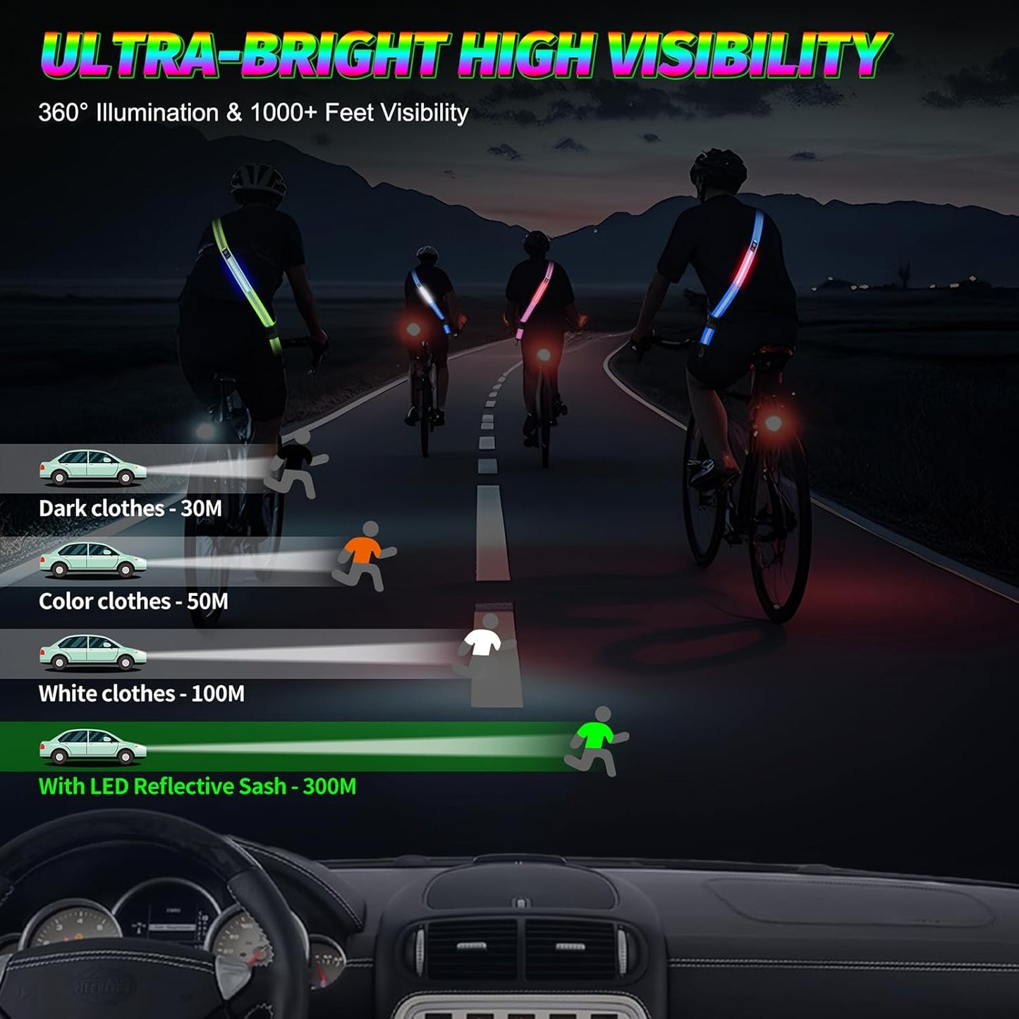 High-Visibility Reflective Running Belt