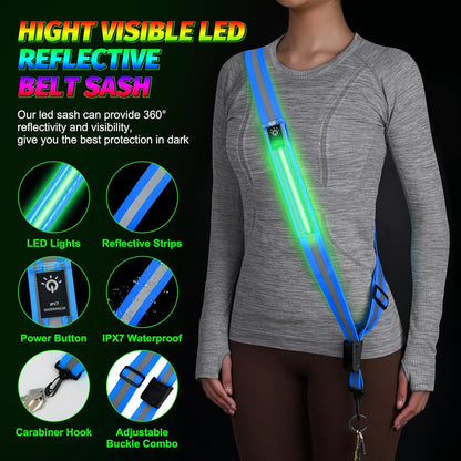 High-Visibility Reflective Running Belt
