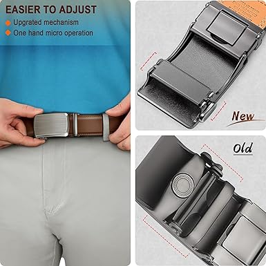 Ratchet Sliding Men Belts