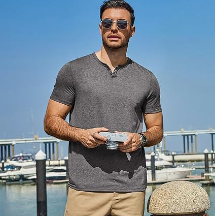 Men's Notch Neck T Shirts