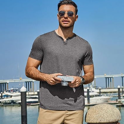 Men's Notch Neck T Shirts