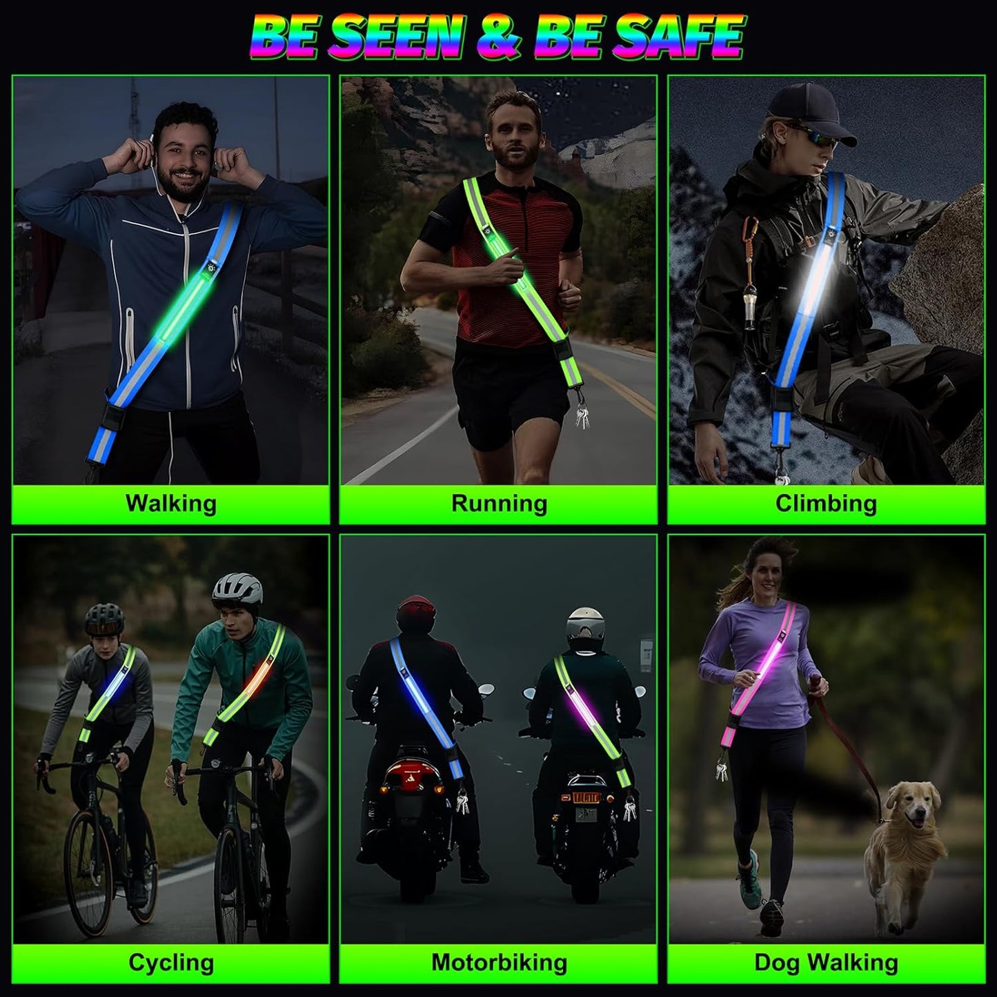 High-Visibility Reflective Running Belt