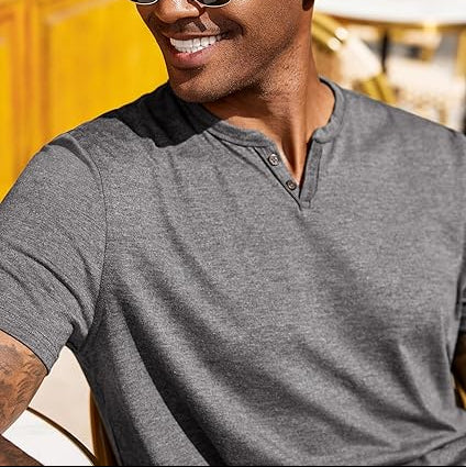 Men's Notch Neck T Shirts